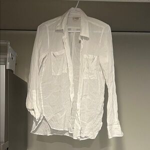 GAP White Button Down Shirt for Women